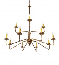 Meyda Blue 220461 - 42" Wide Yanis 12 Light Two Tier Chandelier