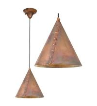 Meyda Blue 23303 - 10" Wide Cone Rivet Pendant