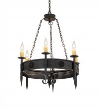 Meyda Blue 234341 - 36" Wide Calandra 6 Light Chandelier