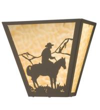 Meyda Blue 23955 - 13" Wide Cowboy Wall Sconce