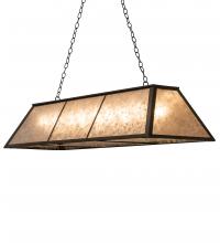 Meyda Blue 240397 - 60" Long Tri-Panel Oblong Pendant