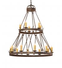 Meyda Blue 243691 - 48" Wide Lakeshore 15 Light Two Tier Chandelier