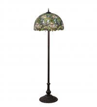 Meyda Blue 24496 - 62" High Trillium & Violet Floor Lamp