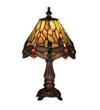 Meyda Blue 26613 - 11.5"H Tiffany Hanginghead Dragonfly Mini Lamp