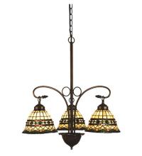 Meyda Blue 27421 - 24"W Tiffany Roman 3 LT Chandelier.613