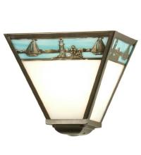 Meyda Blue 29114 - 9"W Sailboat Wall Sconce