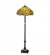 Meyda Blue 37702 - 62" High Tiffany Hanginghead Dragonfly Floor Lamp