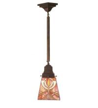 Meyda Blue 49138 - 5"Sq Glasgow Bungalow Mini Pendant.609