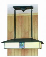 Meyda Blue 56401 - 35"L Winter Pine Oblong Pendant