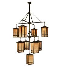 Meyda Blue 67329 - 48"W Church Street 9 LT Hanging Lantern Chandelier