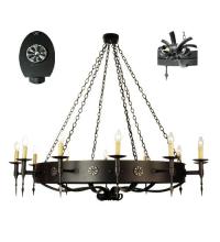 Meyda Blue 67720 - 66"W Warwick 12 LT Chandelier