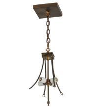 Meyda Blue 68058 - 20"W Antique Copper 4 LT Inverted Pendant Hardware