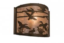 Meyda Blue 68612 - 12"W Ducks in Flight Wall Sconce