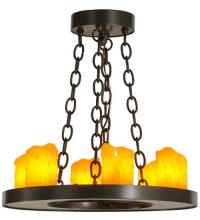 Meyda Blue 69637 - 18" Wide Loxley 6 Light Chandelier