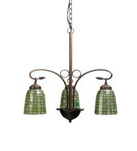 Meyda Blue 74054 - 24"W Terra Verde 3 LT Chandelier