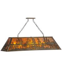 Meyda Blue 81888 - 48"L Tall Pines Oblong Pendant