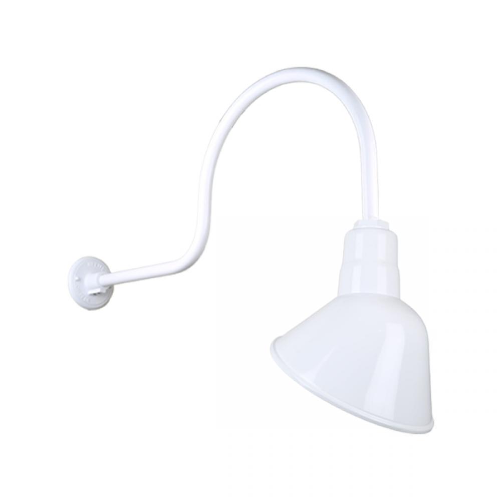 10" Gooseneck Light Angle Shade, QSNHL-C Arm