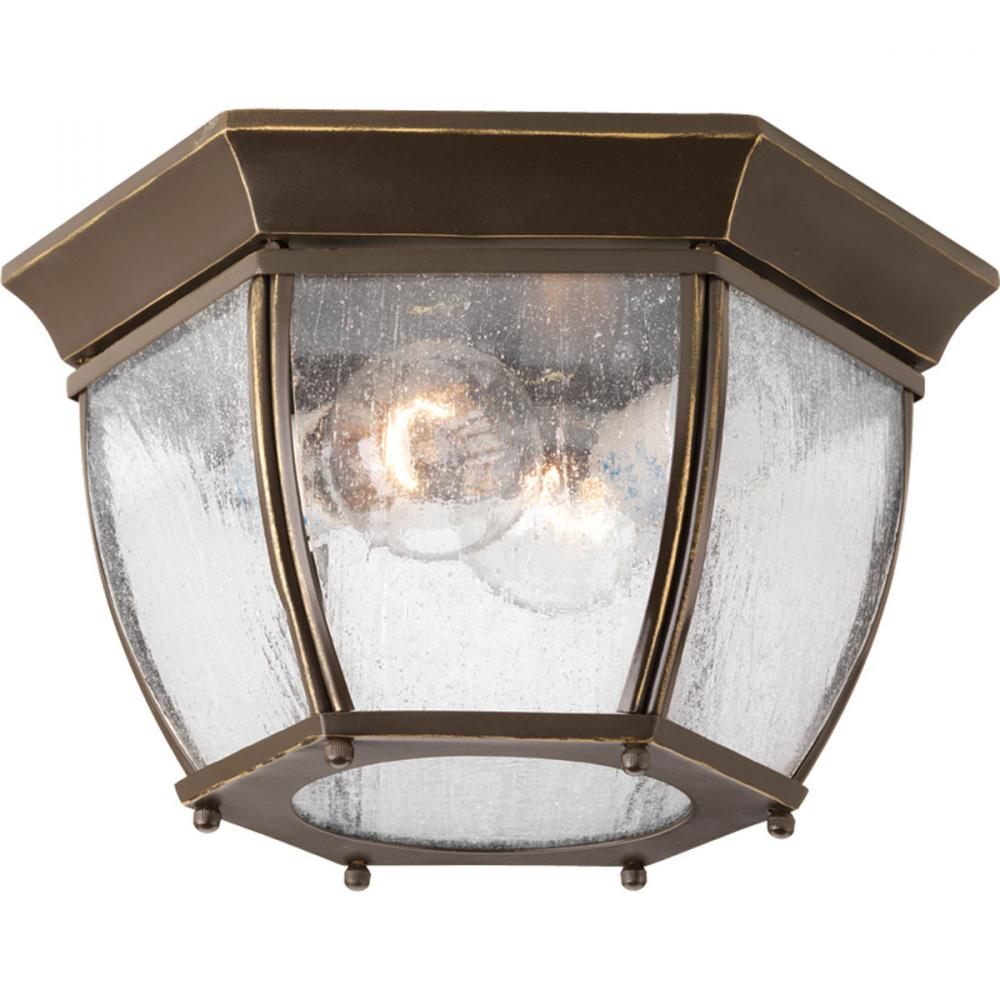 Roman Coach Collection Two-Light 11" Flush Mount