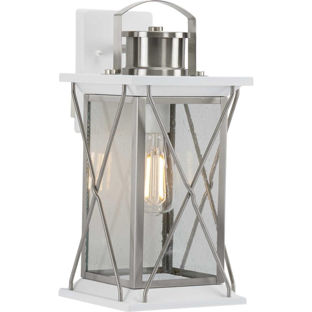 Barlowe Collection Stainless Steel One-Light Medium Wall Lantern