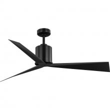 Progress P250109-31M - Paso Collection 60-in Three-Blade Matte Black with Matte Black Blades Luxe Industrial Ceiling Fan wi