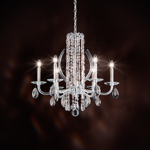  RS8306N-48H - Siena 6 Light 120V Chandelier in Antique Silver with Clear Heritage Handcut Crystal