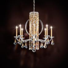  RS8308N-401H - Siena 8 Light 120V Chandelier in Polished Stainless Steel with Clear Heritage Handcut Crystal