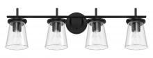 Craftmade 60404-FB - Connell 4 Light Vanity in Flat Black