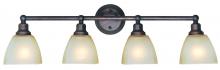 Craftmade 26604-BZ - Bradley 4 Light Vanity in Bronze