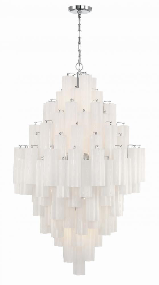 Addis 20 Light Polished Chrome Chandelier