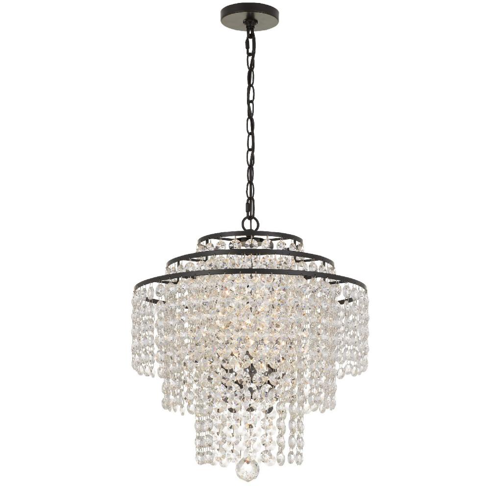 Arielle 4 Light Dark Bronze Chandelier