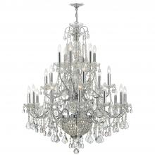 Crystorama 3229-CH-CL-MWP - Imperial 26 Light Hand Cut Crystal Polished Chrome Chandelier