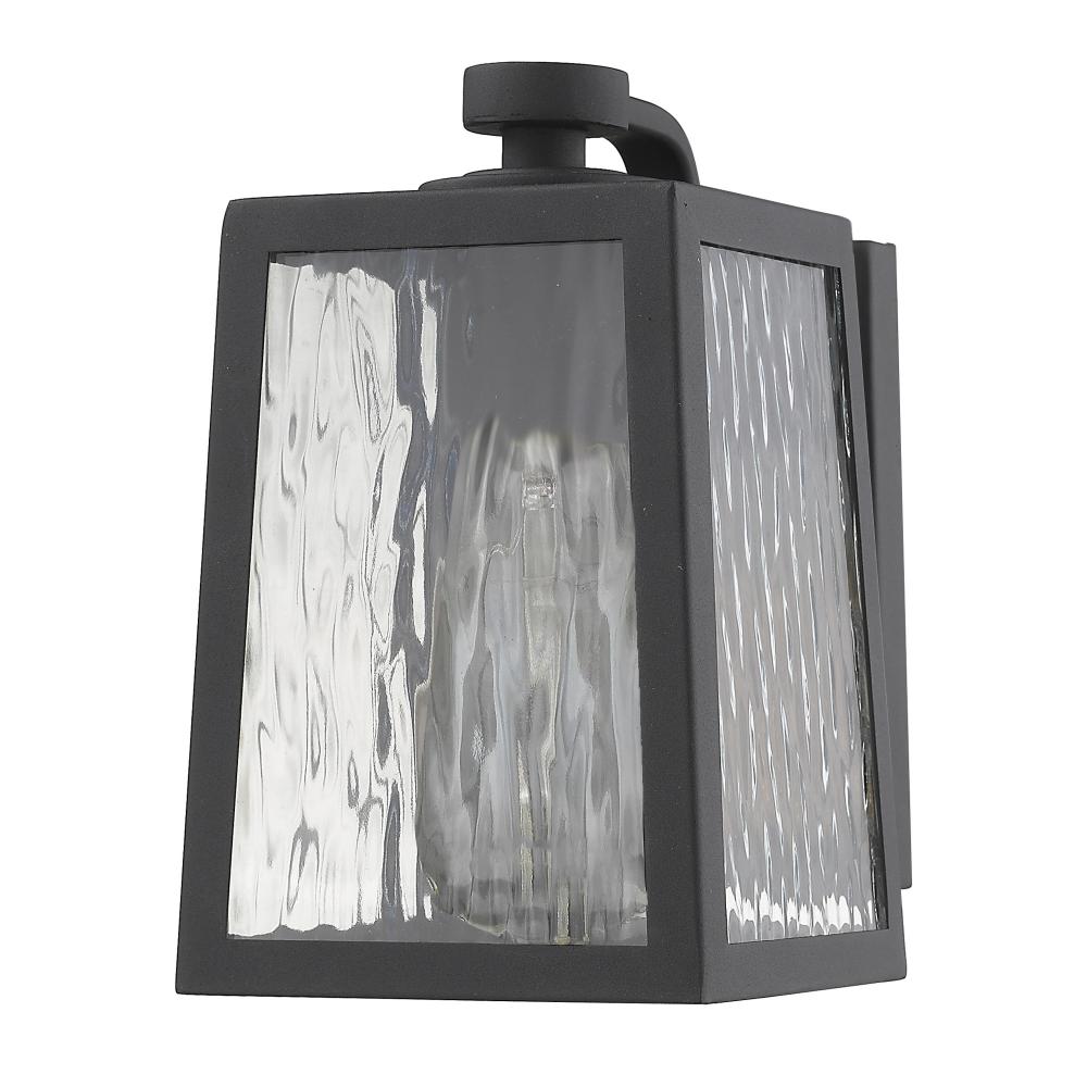 Hirche 1-Light Matte Black Wall Light