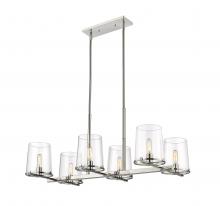 Z-Lite 3032-6L-PN - 6 Light Linear Chandelier