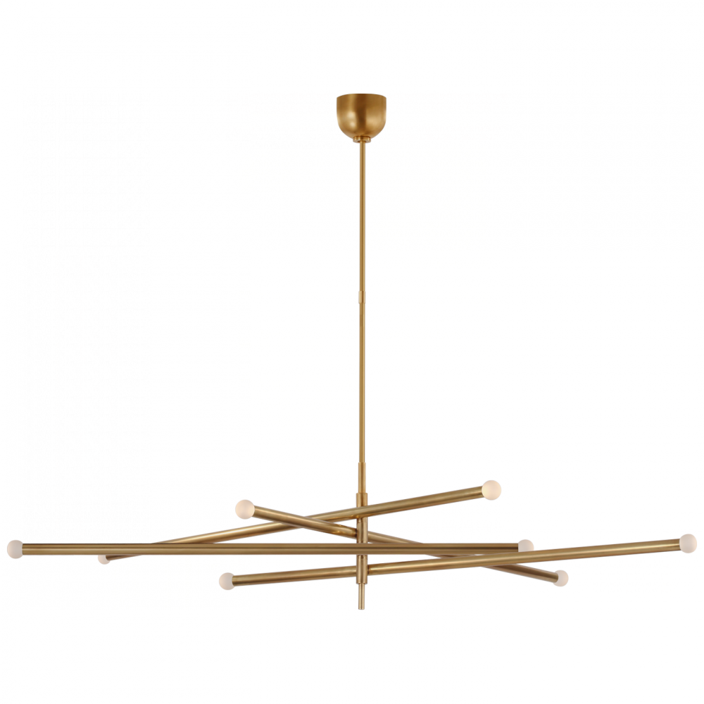 Rousseau Oversized Eight Light Articulating Chandelier