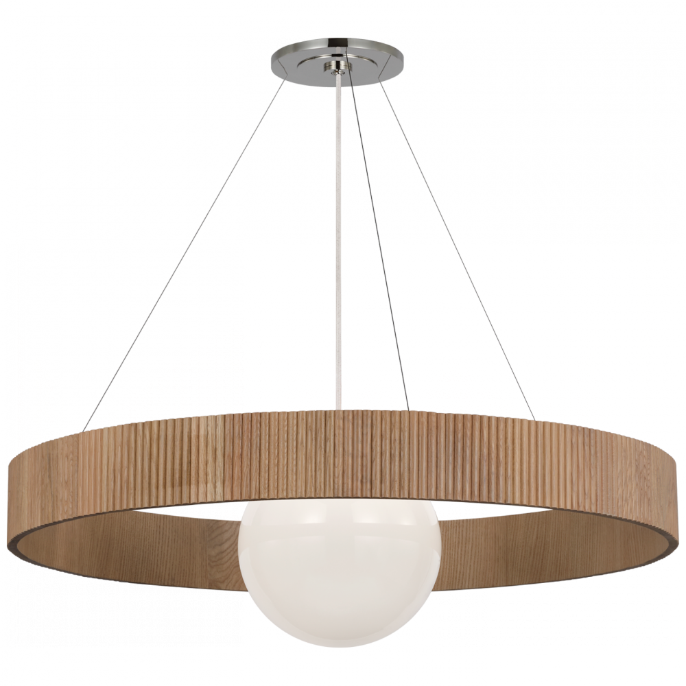 Arena 42" Ring and Globe Chandelier