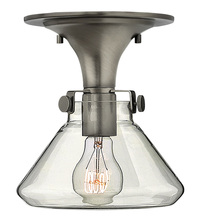 Hinkley Merchant 3146AN - Small Retro Glass Flush Mount