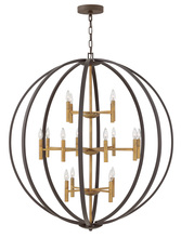 Hinkley Merchant 3464SB - Double XL Three Tier Orb Chandelier