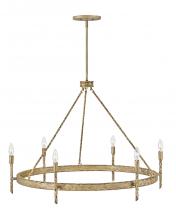 Hinkley Merchant 3678CPG - Large Single Tier Chandelier