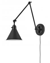 Hinkley Merchant 3692BK - Medium Swing Arm Single Light Sconce