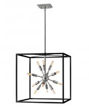 Hinkley Merchant 46314BLK-PN - Large Open Frame Pendant