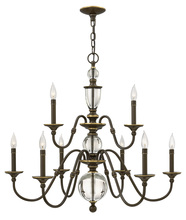 Hinkley Merchant 4958LZ - Medium Two Tier Chandelier