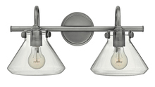 Hinkley Merchant 50026AN - Small Retro Glass Two Light Vanity