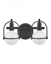 Hinkley Merchant 53772BK - Small Two Light Vanity