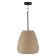 Capital 354211SN - 1-Light Handcrafted Terracotta Pendant in Sienna and Matte Black