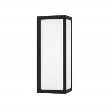 Capital 954711BK-LD - Integrated LED Outdoor Wall Lantern in Black with Painted White Glass