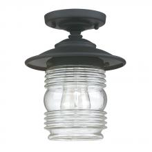 Capital 9677BK - 1 Light Outdoor Flush Mount