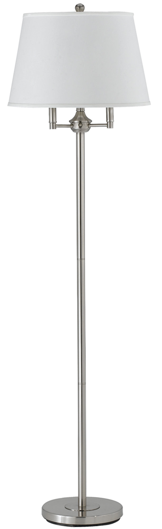 62" Height Metal Floor Lamp in Brushed Steel