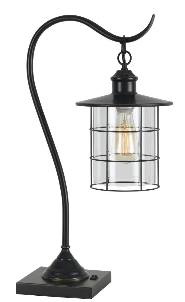 59.5" Height Metal Table Lamp in Dark Bronze