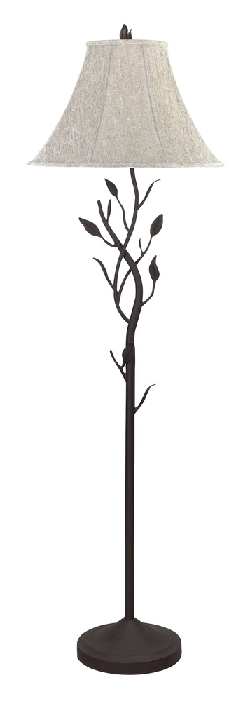 64" Height Iron Floor Lamp in Black