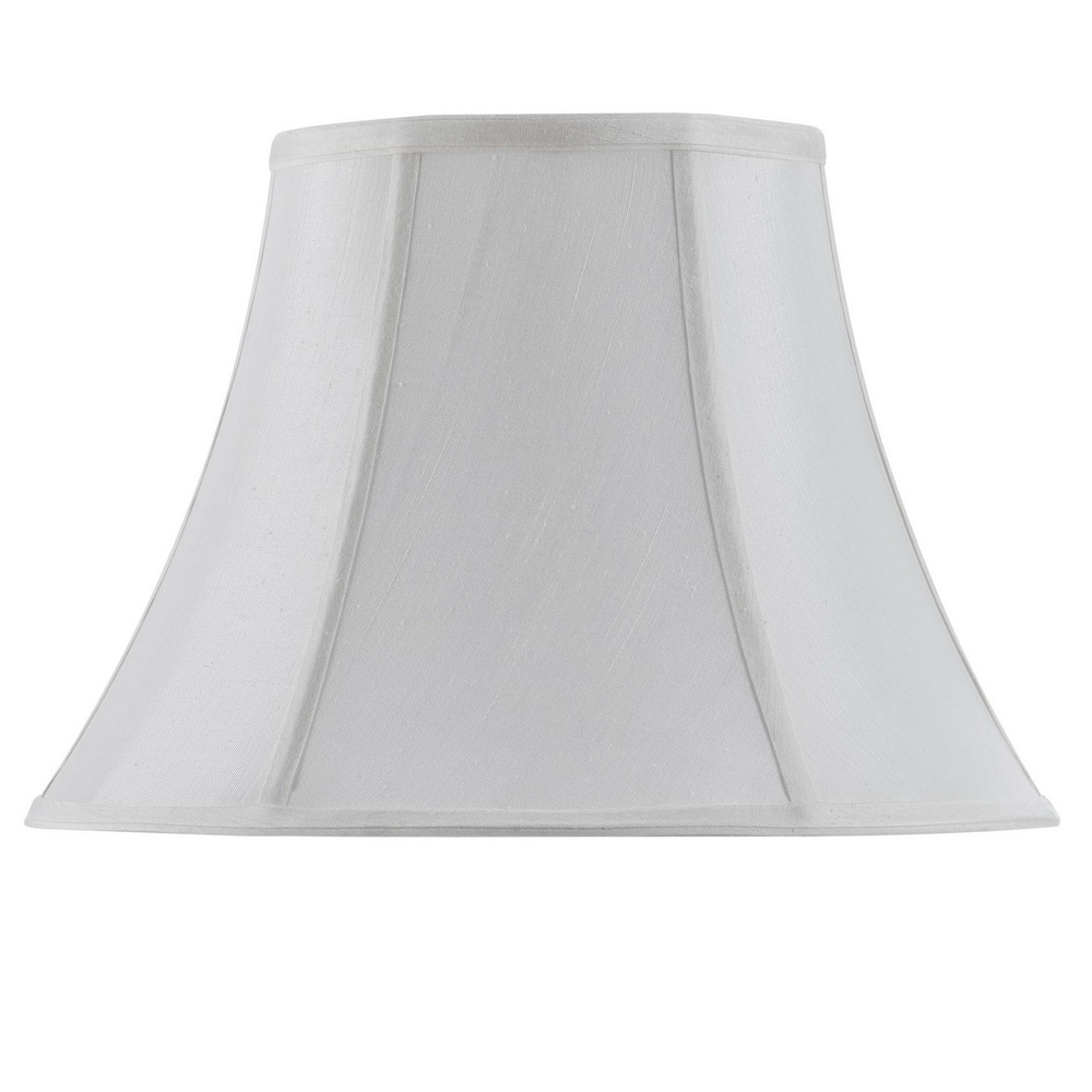 10.5" Tall White Fabric Shade